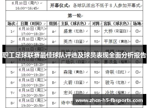 职工足球联赛最佳球队评选及球员表现全面分析报告 职工足球联赛最佳球队评选及球员表现全面分析报告